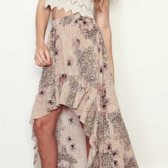 MINKPINK High Low Hedonist ruffled maxi skirt XS - Picture 3 of 5